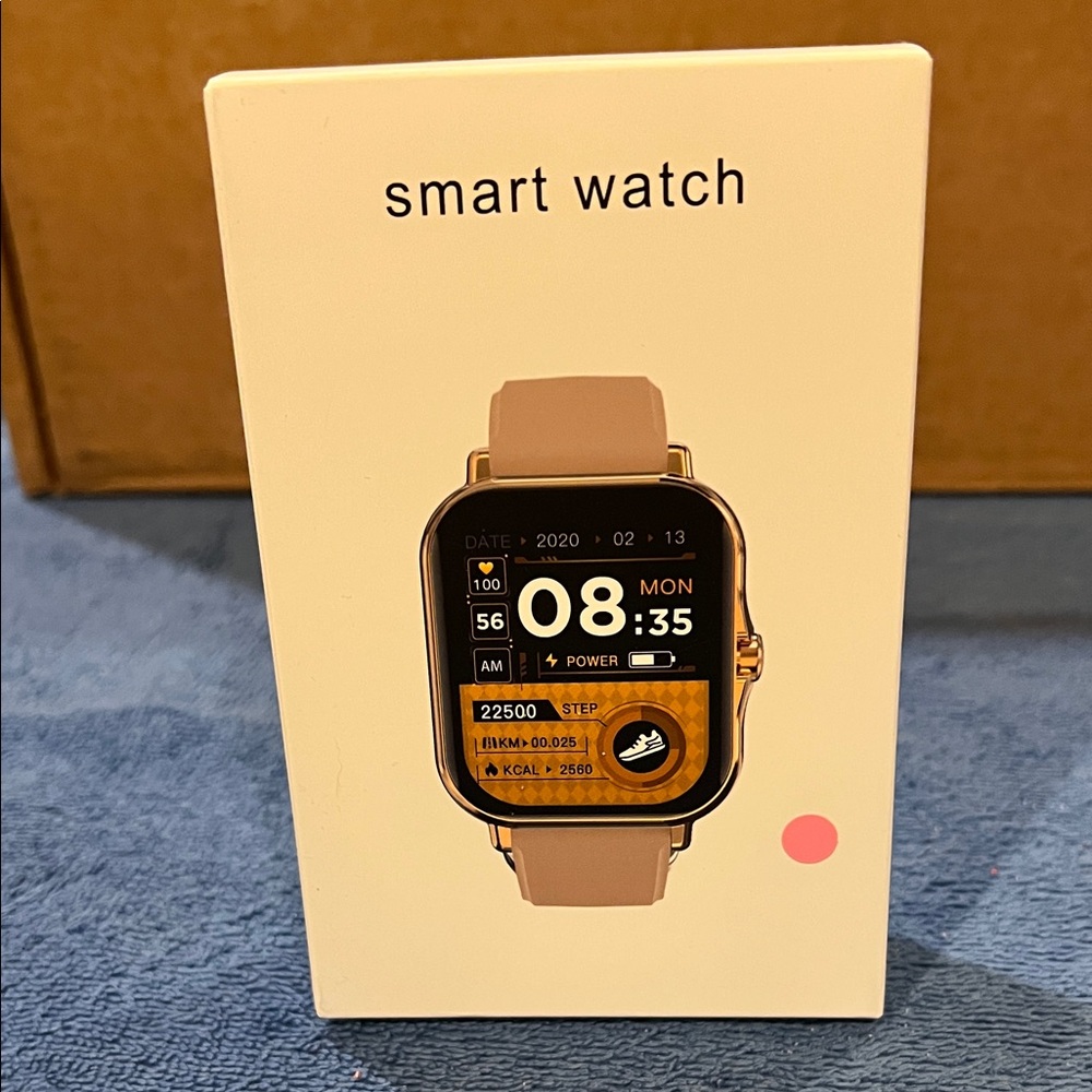 Smart Watch with Pink Strap